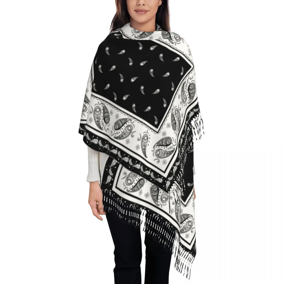 Go Ethnic Fashion - Benutzerdefinierter Druck Ethnischer Böhmen-Stil Paisley Bandana