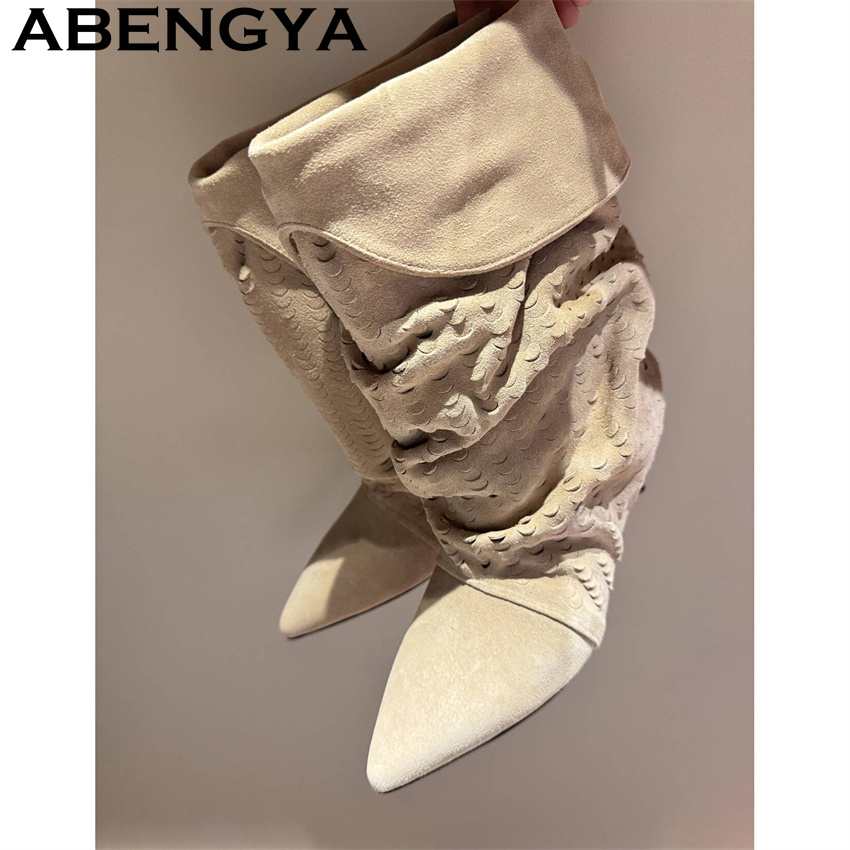 Damen-Stiefeletten mit mittelh – Ethnic Fashion Women Bewertung und Preis
