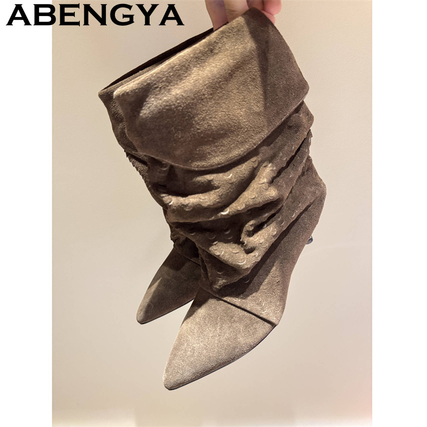 Damen-Stiefeletten mit mittelh – Ethnic Fashion Women Bewertung und Preis