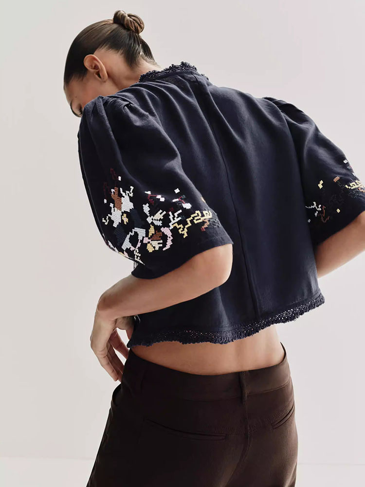 Neues Sommer-Oberteil für Dame – Ethnic Fashion Design Bewertung und Preis