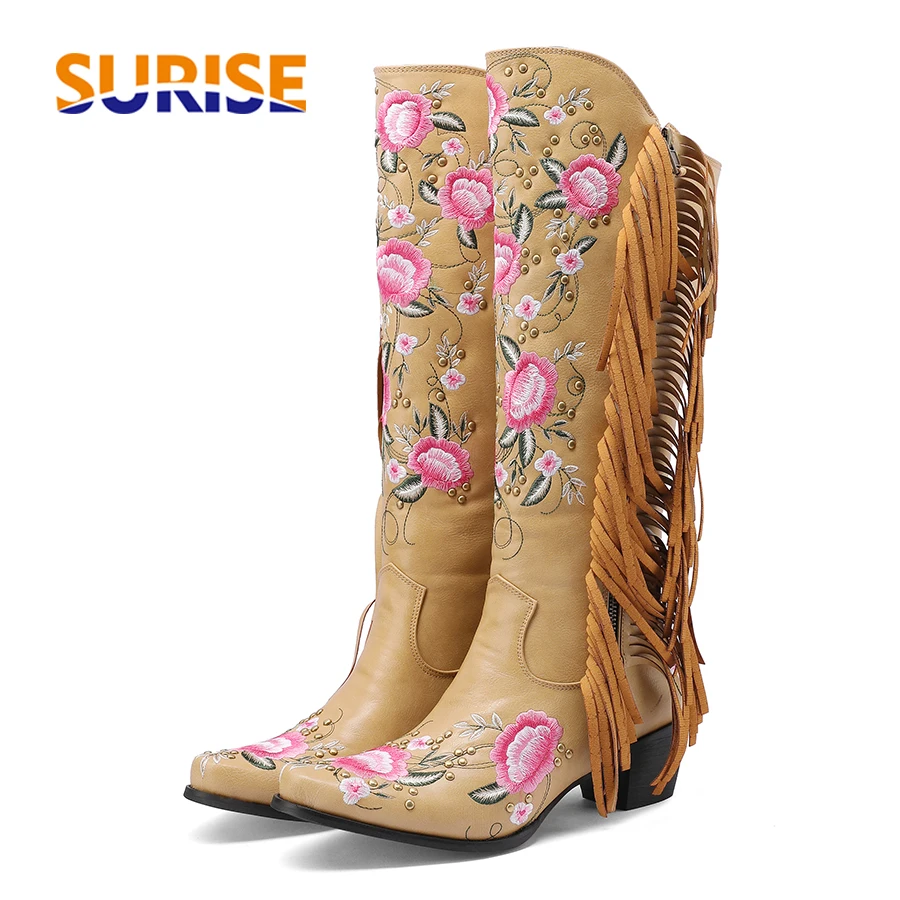 Mode Stickerei Blume Western K – Ethnic Fashion Women Bewertung und Preis